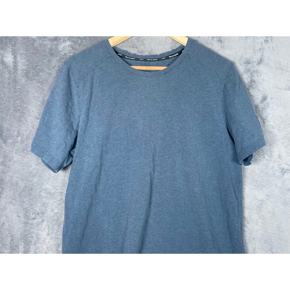 On Running Mens On-T Performance Short Sleeve T-Shirt Blue Heather Size Medium